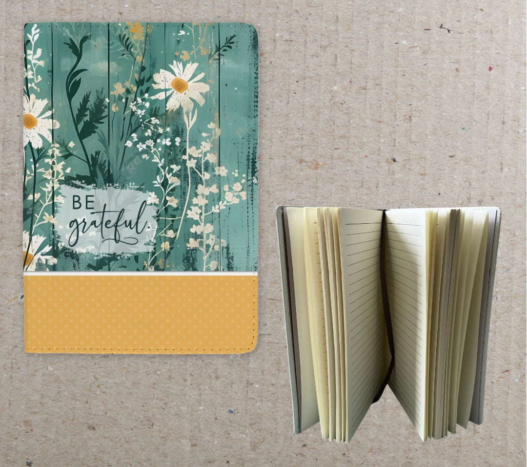 Be Grateful Faux Leather Journal - Home, Office or School