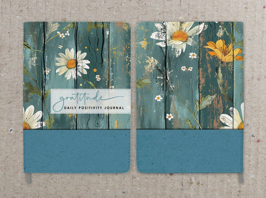 Gratitude Daily Positivity Faux Leather Journal - Home, Office or School