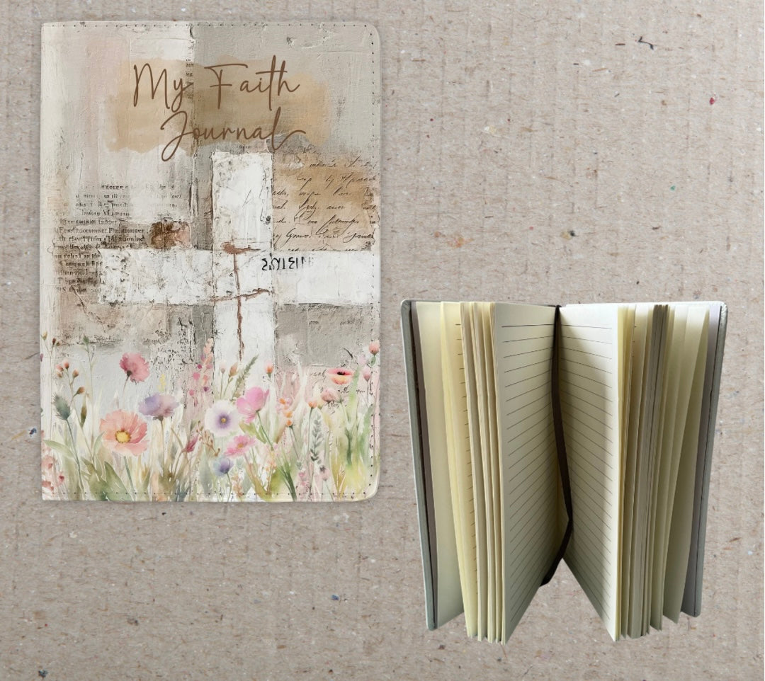 My Faith Journal Faux Leather Journal - Home, Office or School