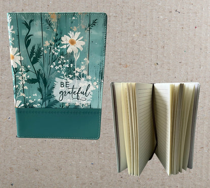 Be Grateful Faux Leather Journal - Home, Office or School