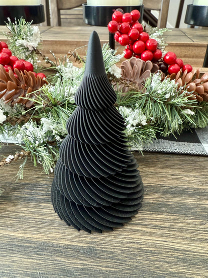 Modern Christmas Tree Decorations Set of 3 Black and White