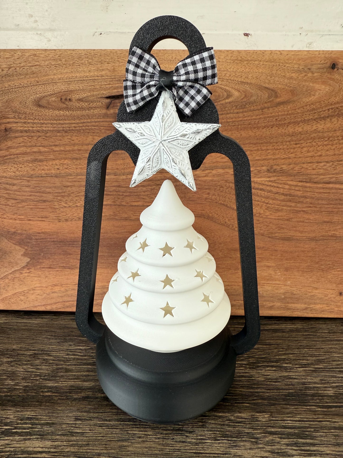 Christmas Tree Lantern Tea Light Holder Battery Operated Only