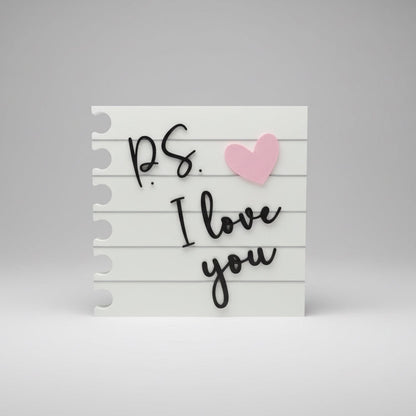 Timeless 3D Printed Love Letter - Perfect Valentine’s Gift with Heartfelt Message