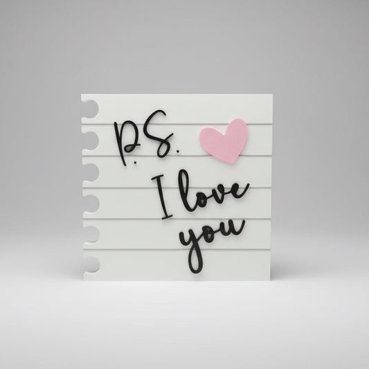 Timeless 3D Printed Love Letter - Perfect Valentine’s Gift with Heartfelt Message
