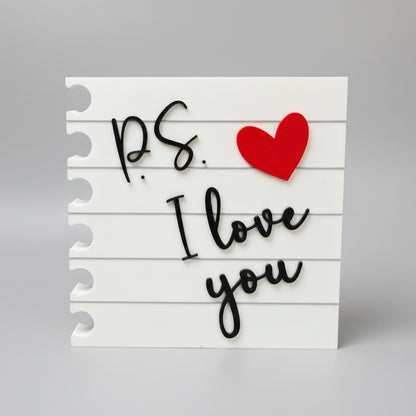 Timeless 3D Printed Love Letter - Perfect Valentine’s Gift with Heartfelt Message