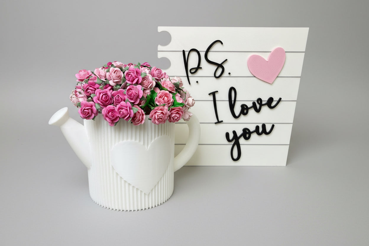Timeless 3D Printed Love Letter - Perfect Valentine’s Gift with Heartfelt Message